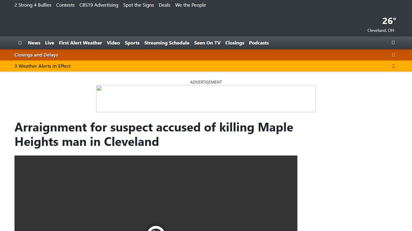 Arraignment for suspect accused of killing Maple Heights man in Cleveland